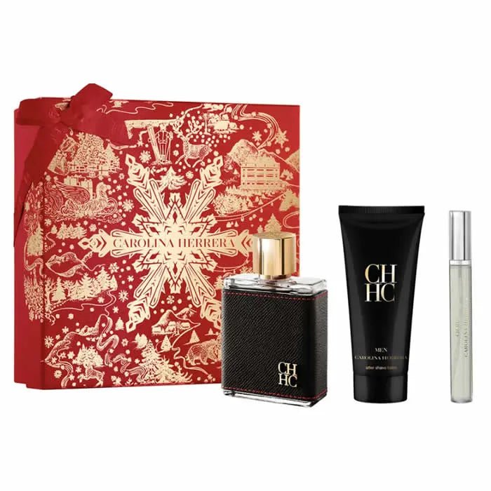 Carolina Herrera Ch Men Eau De Toilette Vaporisateur 100ml Coffret 3 Produits - Afanaya